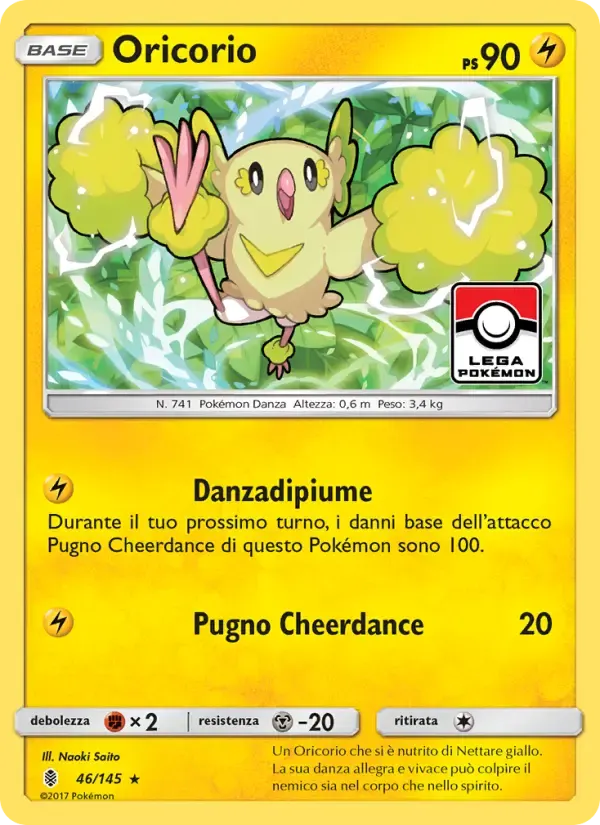 Oricorio — Guardiani Nascenti 46 Italian Pokémon card