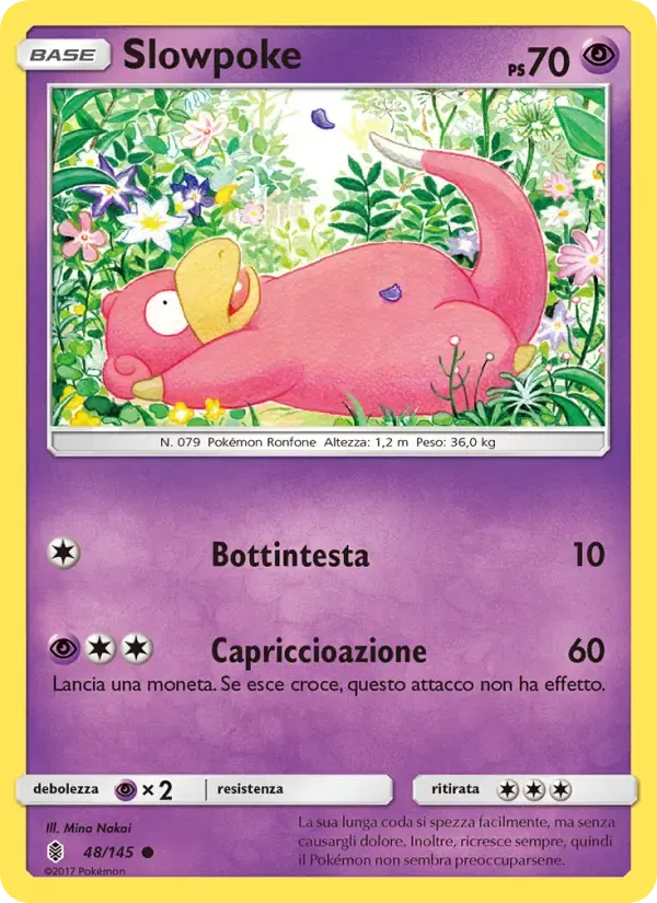 Slowpoke — Guardiani Nascenti 48 Italian Pokémon card