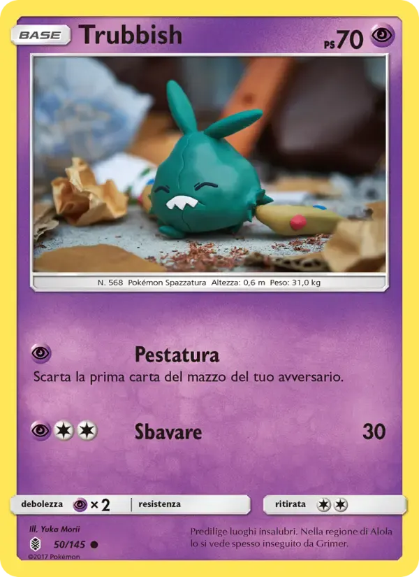 Trubbish — Guardiani Nascenti 50 Italian Pokémon card