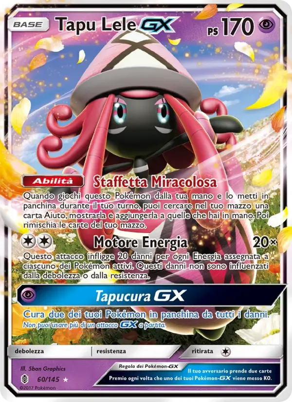 Tapu Lele GX — Guardiani Nascenti 60 Italian Pokémon card