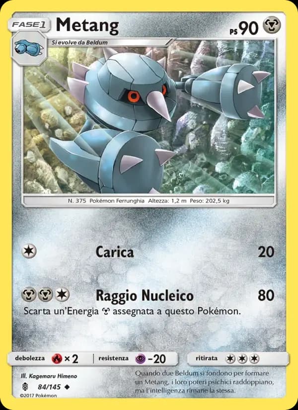 Metang — Guardiani Nascenti 84 Italian Pokémon card