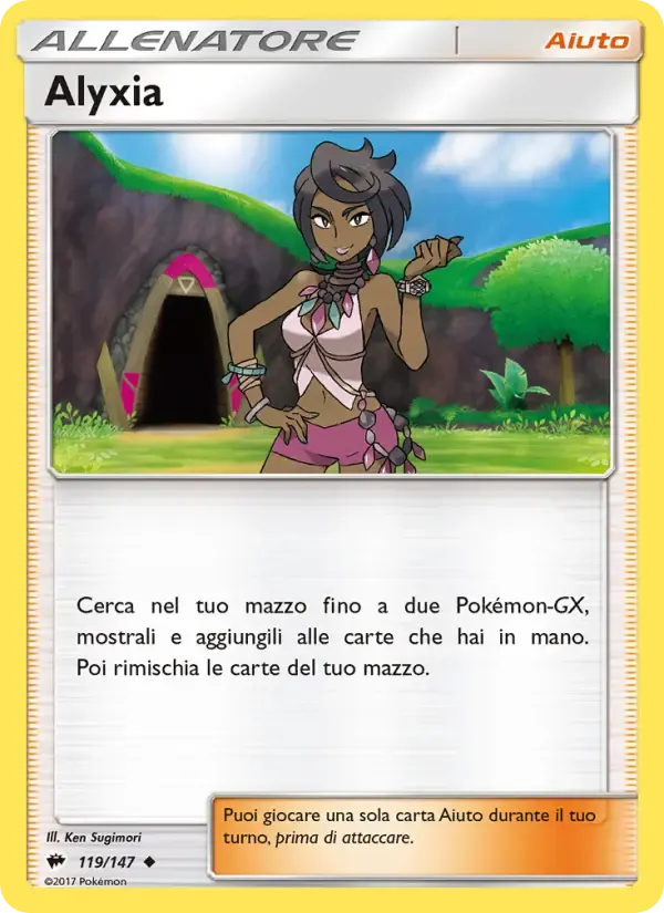 Alyxia — Ombre Infuocate 119 Italian Pokémon card