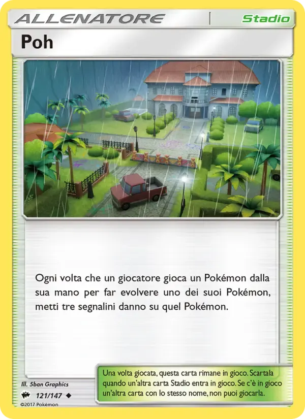 Poh — Ombre Infuocate 121 Italian Pokémon card