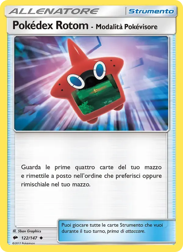 Pokédex Rotom - Modalità Pokévisore — Ombre Infuocate 122 Italian Pokémon card