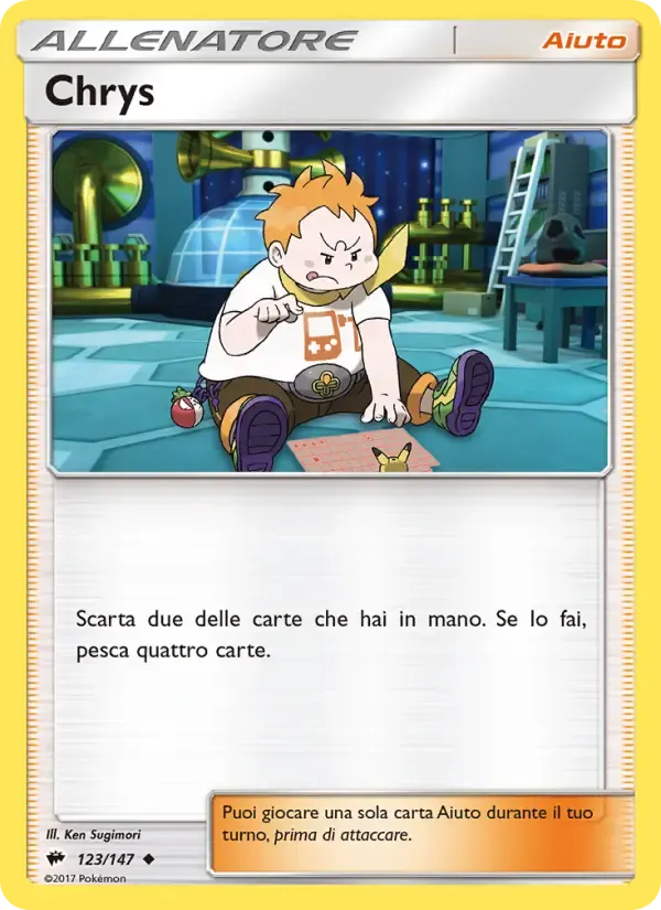 Chrys — Ombre Infuocate 123 Italian Pokémon card