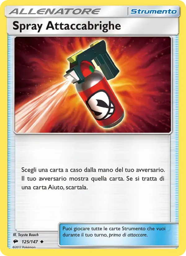 Spray Attaccabrighe — Ombre Infuocate 125 Italian Pokémon card