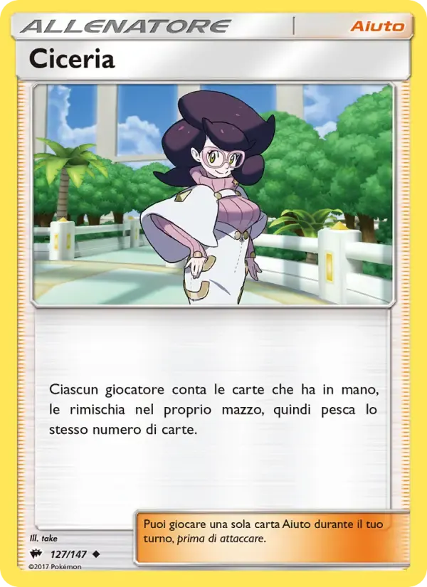 Ciceria — Ombre Infuocate 127 Italian Pokémon card