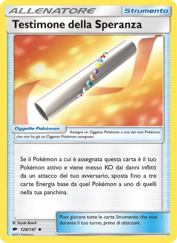 Testimone della Speranza — Ombre Infuocate 128 Italian Pokémon card