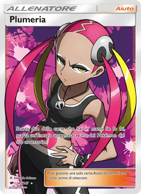 Plumeria — Ombre Infuocate 145 Italian Pokémon card