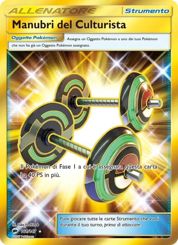 Manubri del Culturista — Ombre Infuocate 161 Italian Pokémon card