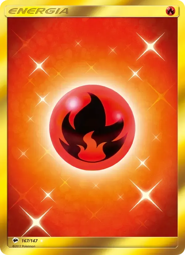 Energia Fuoco — Ombre Infuocate 167 Italian Pokémon card