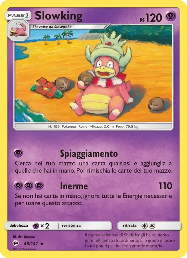Slowking — Ombre Infuocate 48 Italian Pokémon card