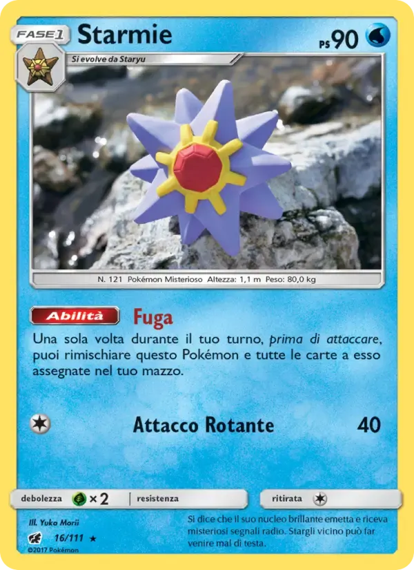 Starmie — Invasione Scarlatta 16 Italian Pokémon card