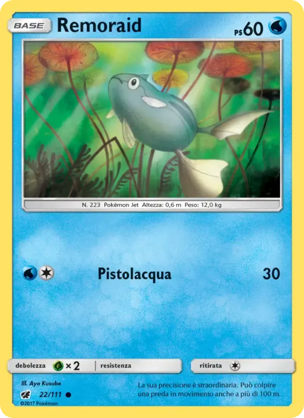 Remoraid — Invasione Scarlatta 22 Italian Pokémon card