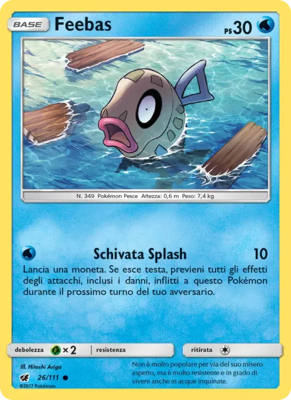 Feebas — Invasione Scarlatta 26 Italian Pokémon card