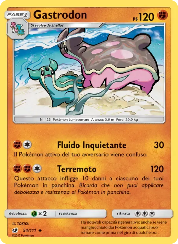 Gastrodon — Invasione Scarlatta 54 Italian Pokémon card