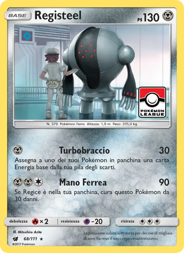 Registeel — Invasione Scarlatta 68 Italian Pokémon card