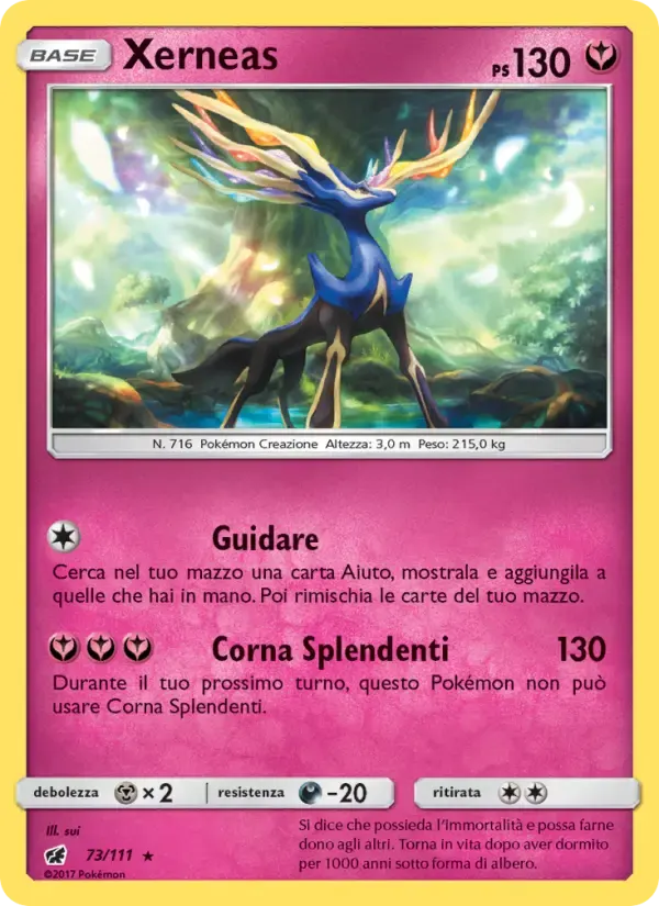 Xerneas — Invasione Scarlatta 73 Italian Pokémon card