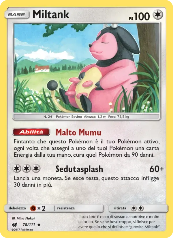 Miltank — Invasione Scarlatta 78 Italian Pokémon card
