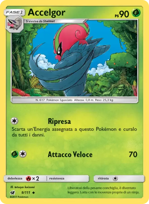 Accelgor — Invasione Scarlatta 9 Italian Pokémon card