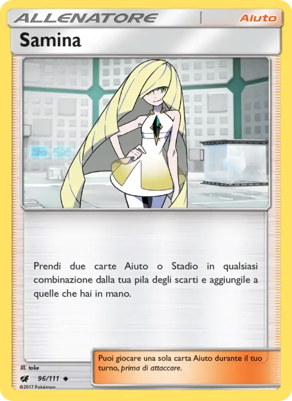 Samina — Invasione Scarlatta 96 Italian Pokémon card