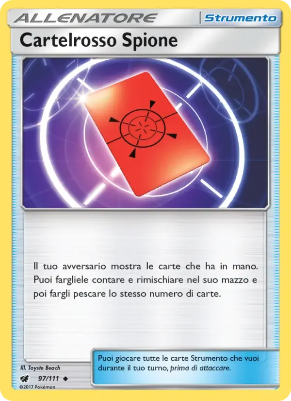 Cartelrosso Spione — Invasione Scarlatta 97 Italian Pokémon card