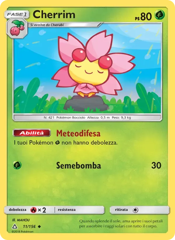Cherrim — Ultraprisma 11 Italian Pokémon card