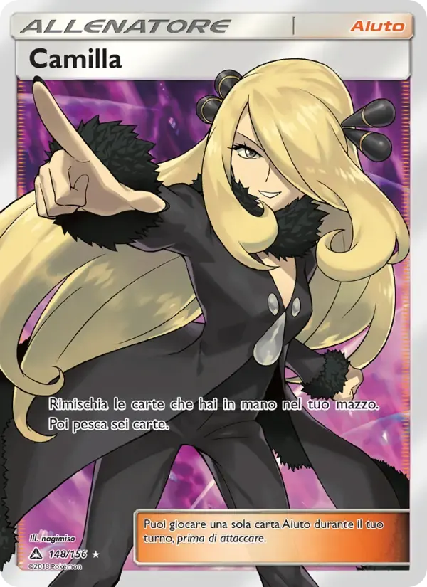 Camilla — Ultraprisma 148 Italian Pokémon card
