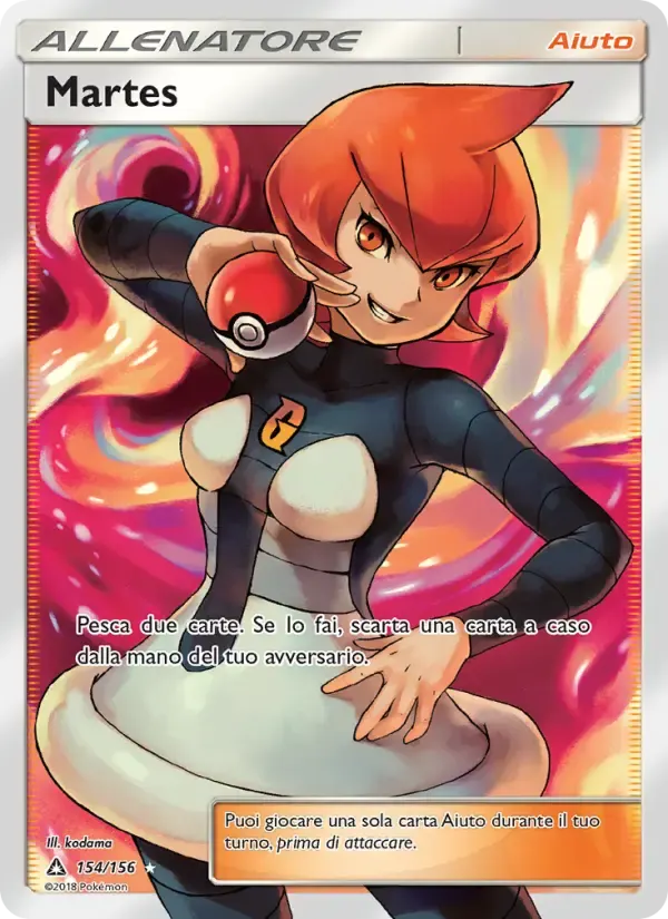Martes — Ultraprisma 154 Italian Pokémon card