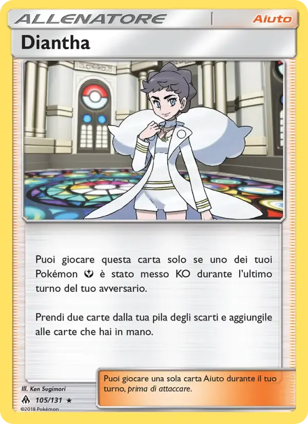 Diantha — Apocalisse Di Luce 105 Italian Pokémon card