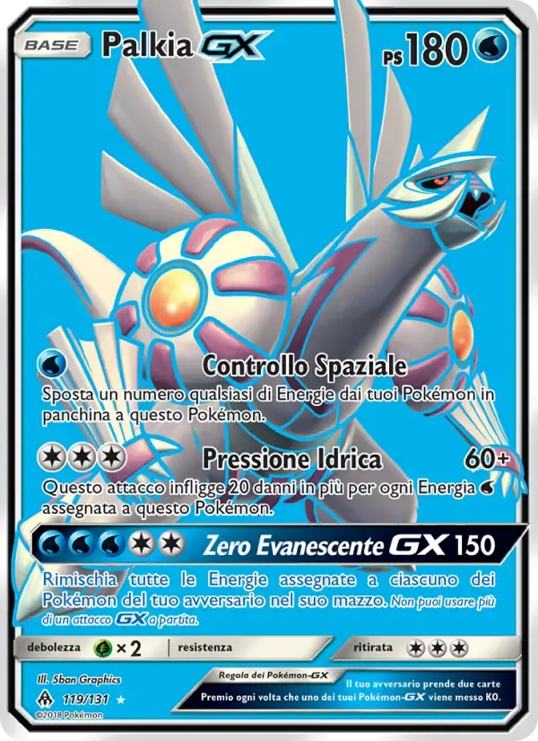 Palkia GX — Apocalisse Di Luce 119 Italian Pokémon card
