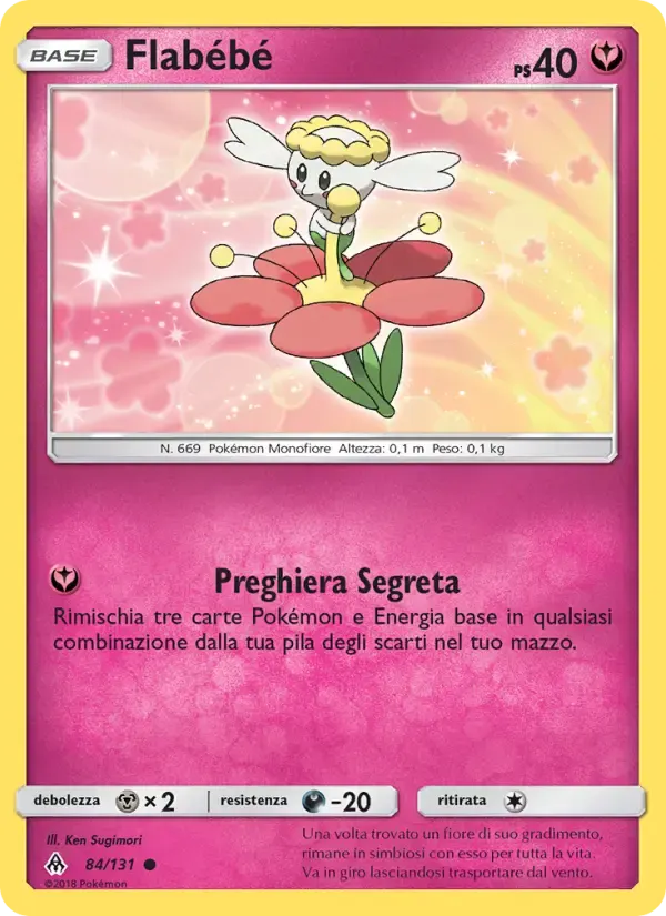 Flabébé — Apocalisse Di Luce 84 Italian Pokémon card