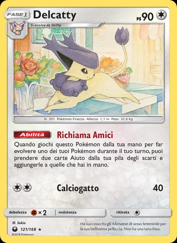 Delcatty — Tempesta Astrale 121 Italian Pokémon card
