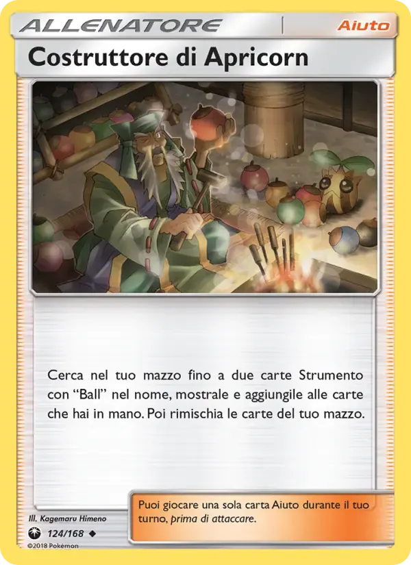 Costruttore di Apricorn — Tempesta Astrale 124 Italian Pokémon card