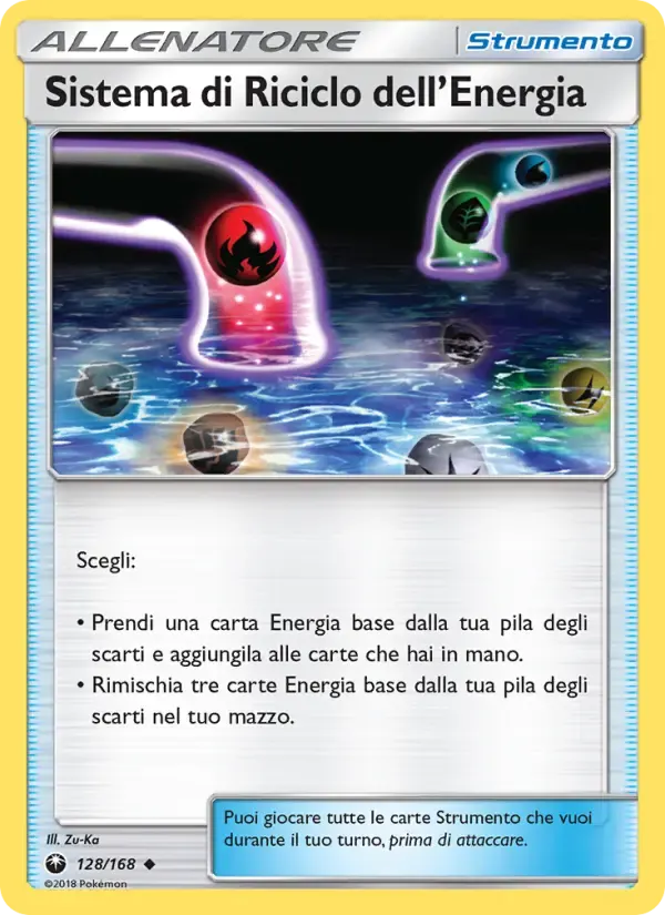 Sistema di Riciclo dell’Energia — Tempesta Astrale 128 Italian Pokémon card