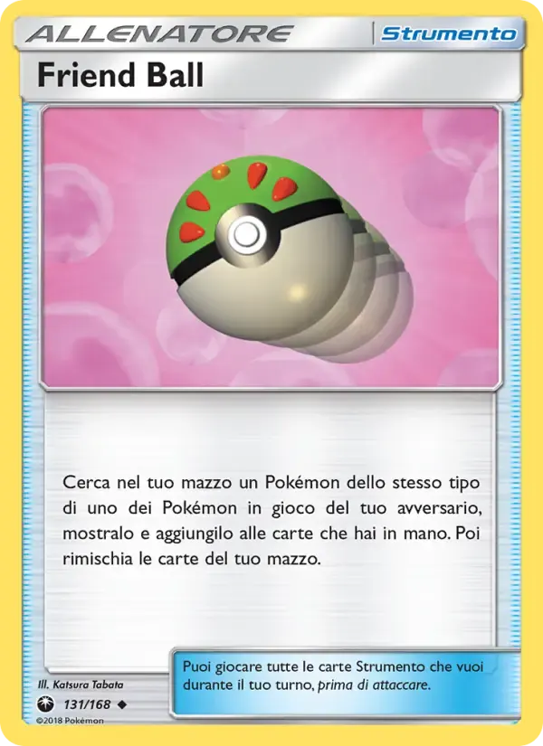 Friend Ball — Tempesta Astrale 131 Italian Pokémon card