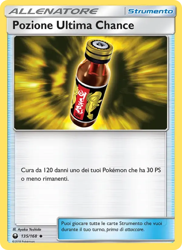 Pozione Ultima Chance — Tempesta Astrale 135 Italian Pokémon card