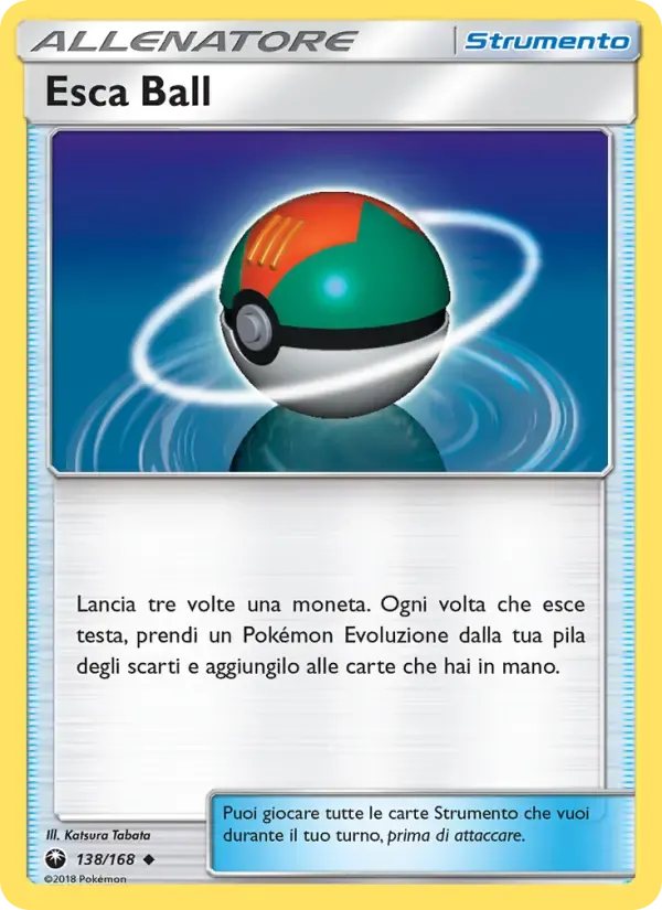 Esca Ball — Tempesta Astrale 138 Italian Pokémon card