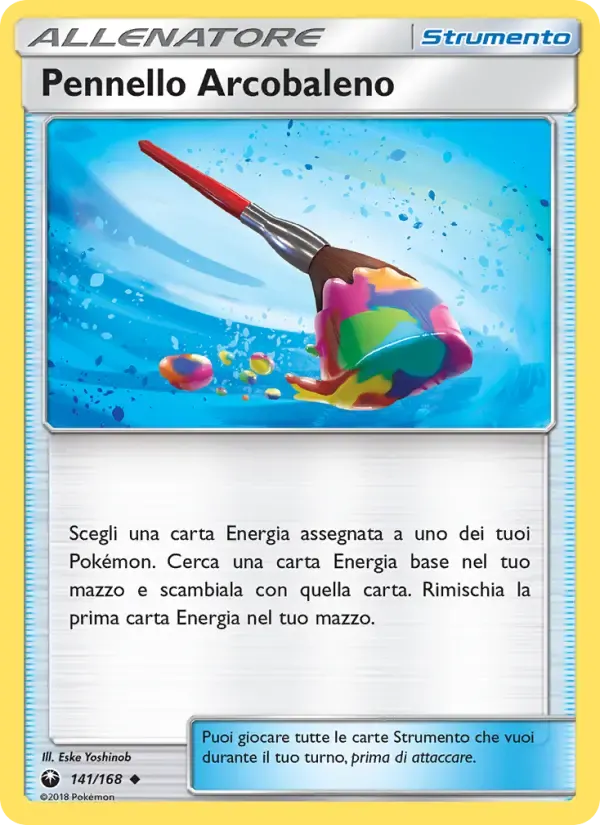 Pennello Arcobaleno — Tempesta Astrale 141 Italian Pokémon card