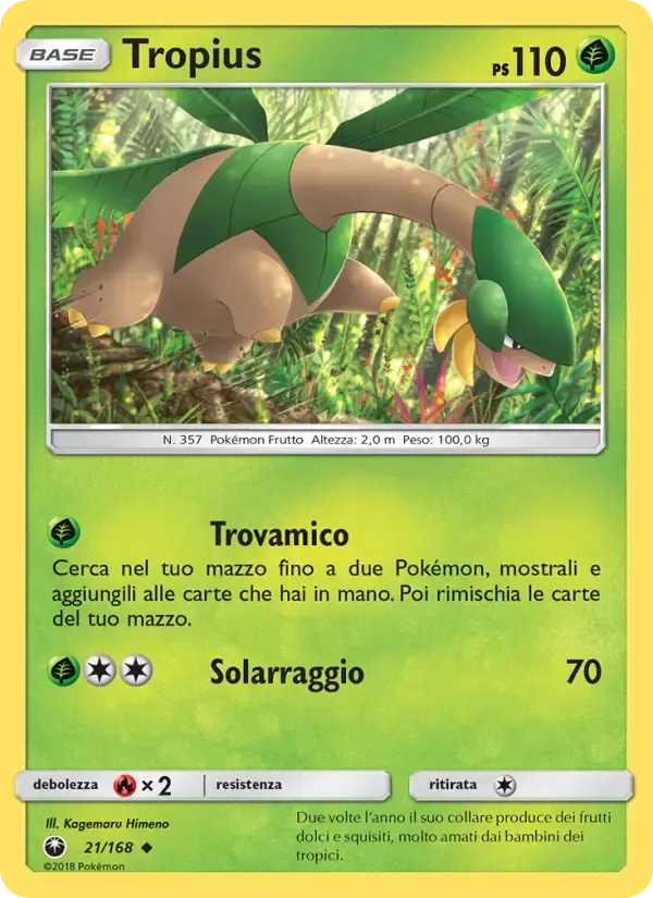 Tropius — Tempesta Astrale 21 Italian Pokémon card