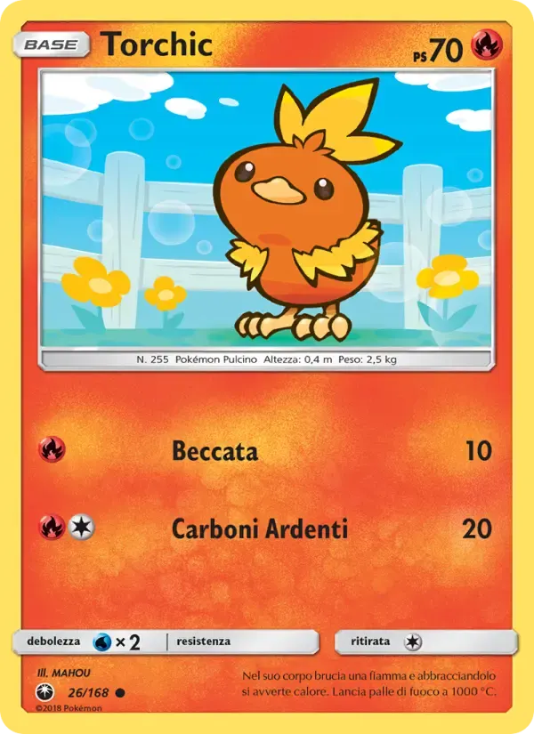 Torchic — Tempesta Astrale 26 Italian Pokémon card