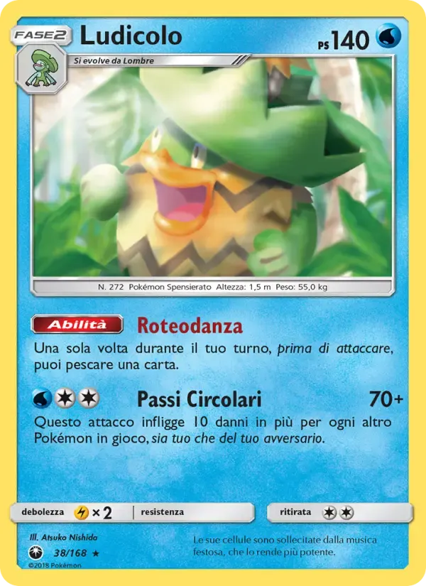 Ludicolo — Tempesta Astrale 38 Italian Pokémon card
