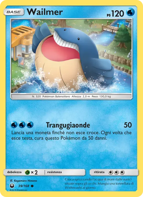 Wailmer — Tempesta Astrale 39 Italian Pokémon card