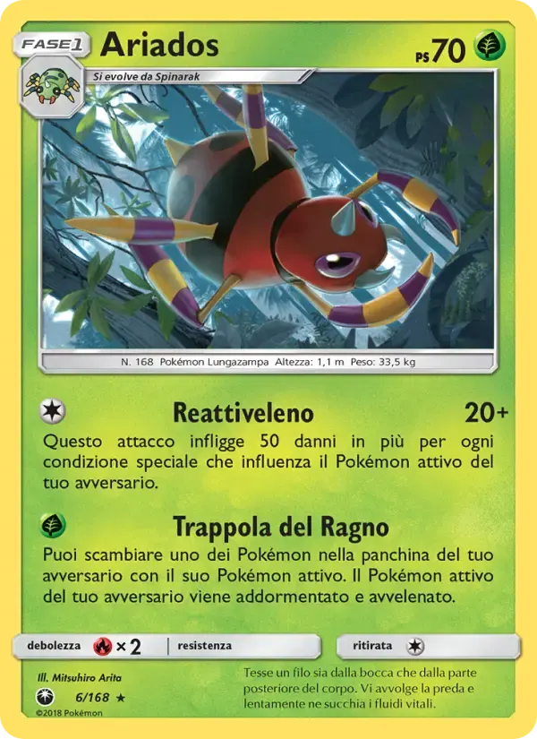 Ariados — Tempesta Astrale 6 Italian Pokémon card