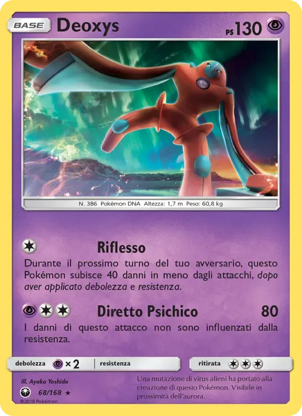 Deoxys — Tempesta Astrale 68 Italian Pokémon card