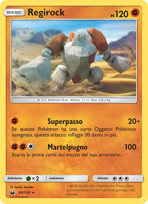Regirock — Tempesta Astrale 80 Italian Pokémon card