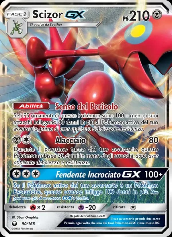 Scizor GX — Tempesta Astrale 90 Italian Pokémon card