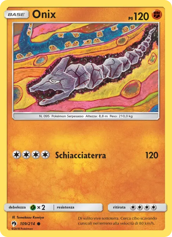 Onix — Tuoni Perduti 109 Italian Pokémon card
