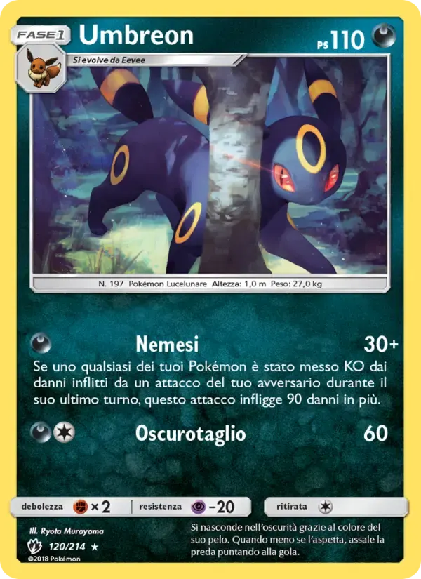 Umbreon — Tuoni Perduti 120 Italian Pokémon card