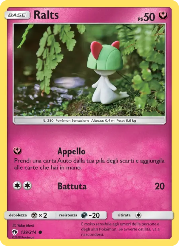 Ralts — Tuoni Perduti 139 Italian Pokémon card